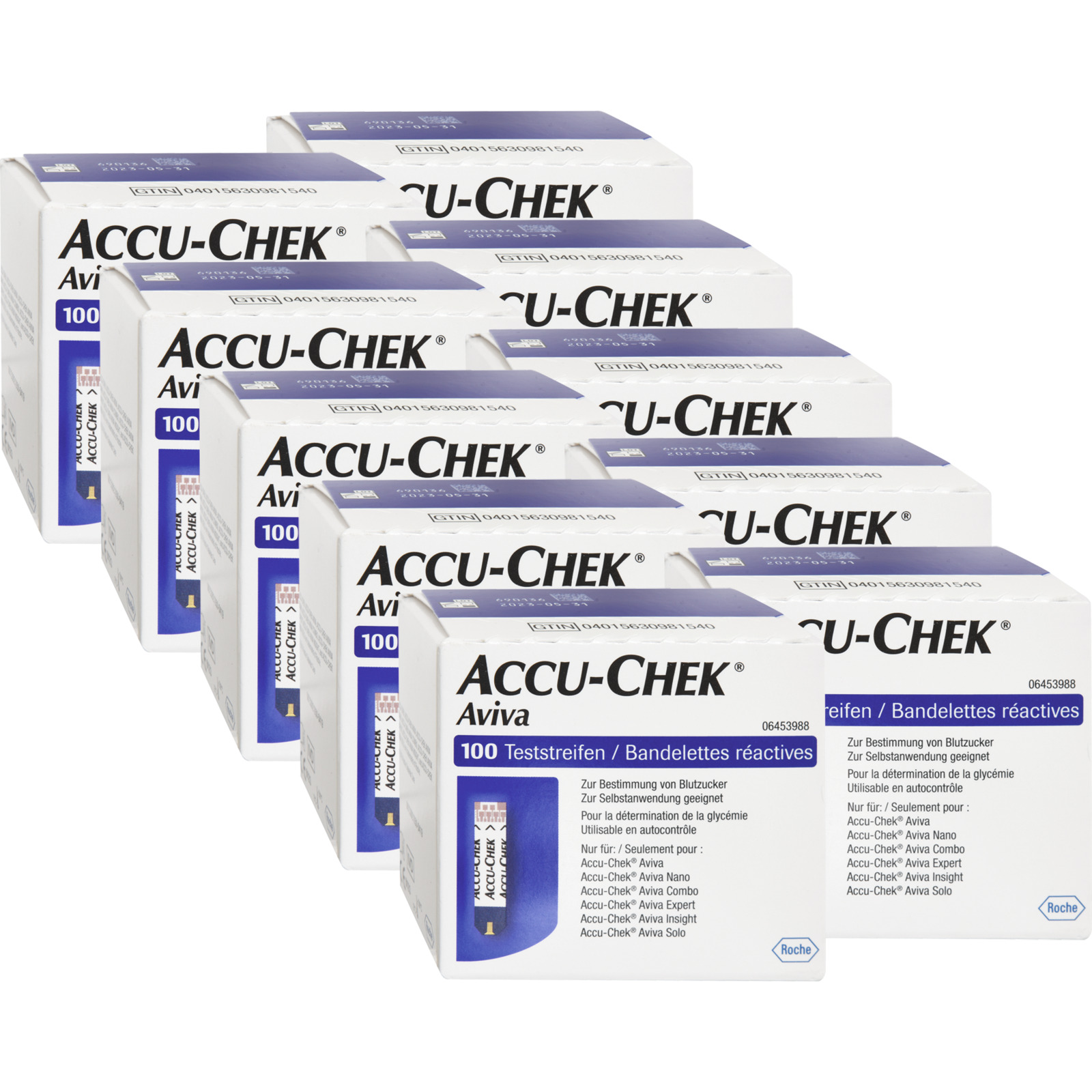 Accu-Chek Aviva Teststreifen, 10X100 Stk