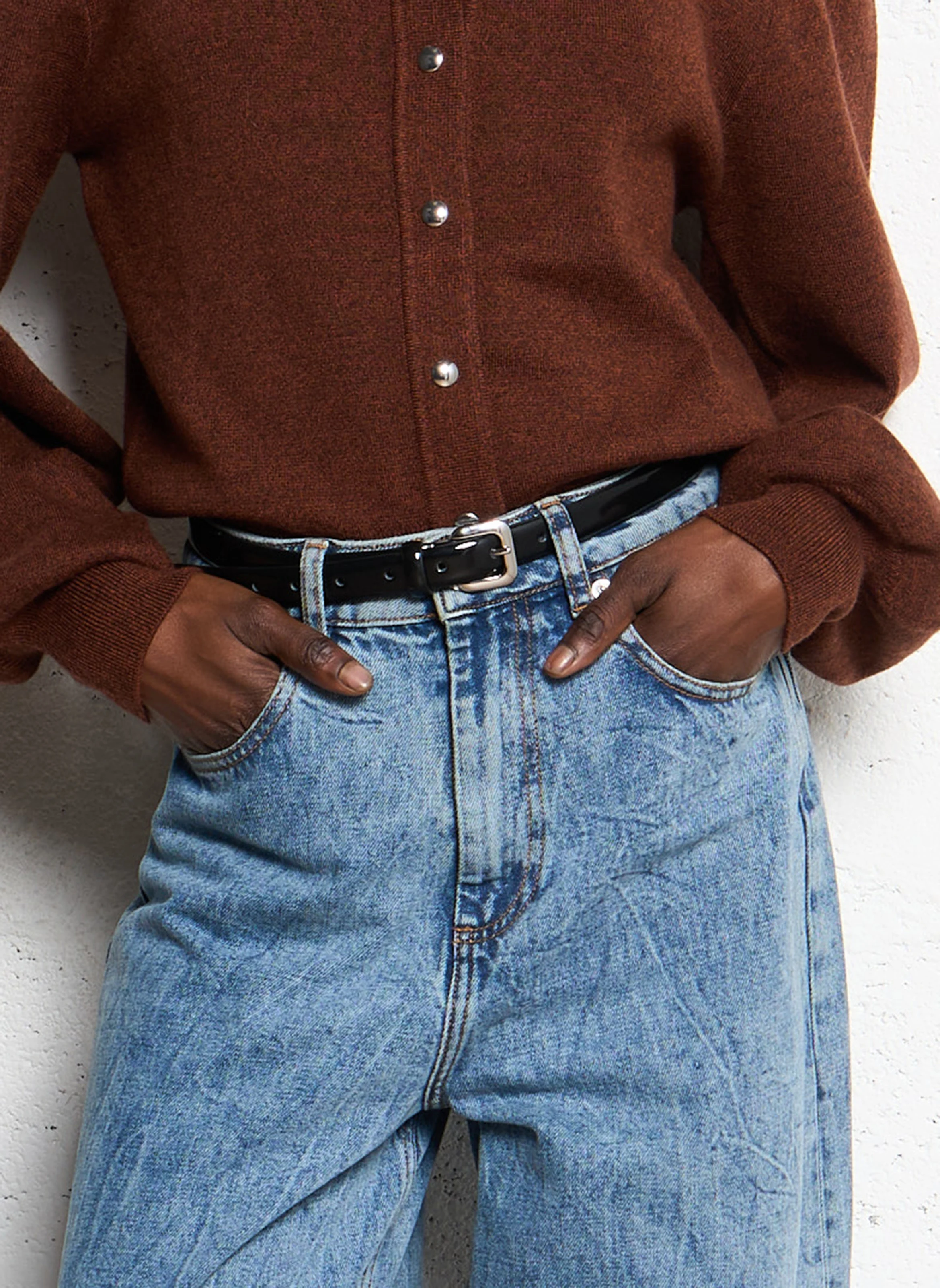 Ceinture en cuir | Noir