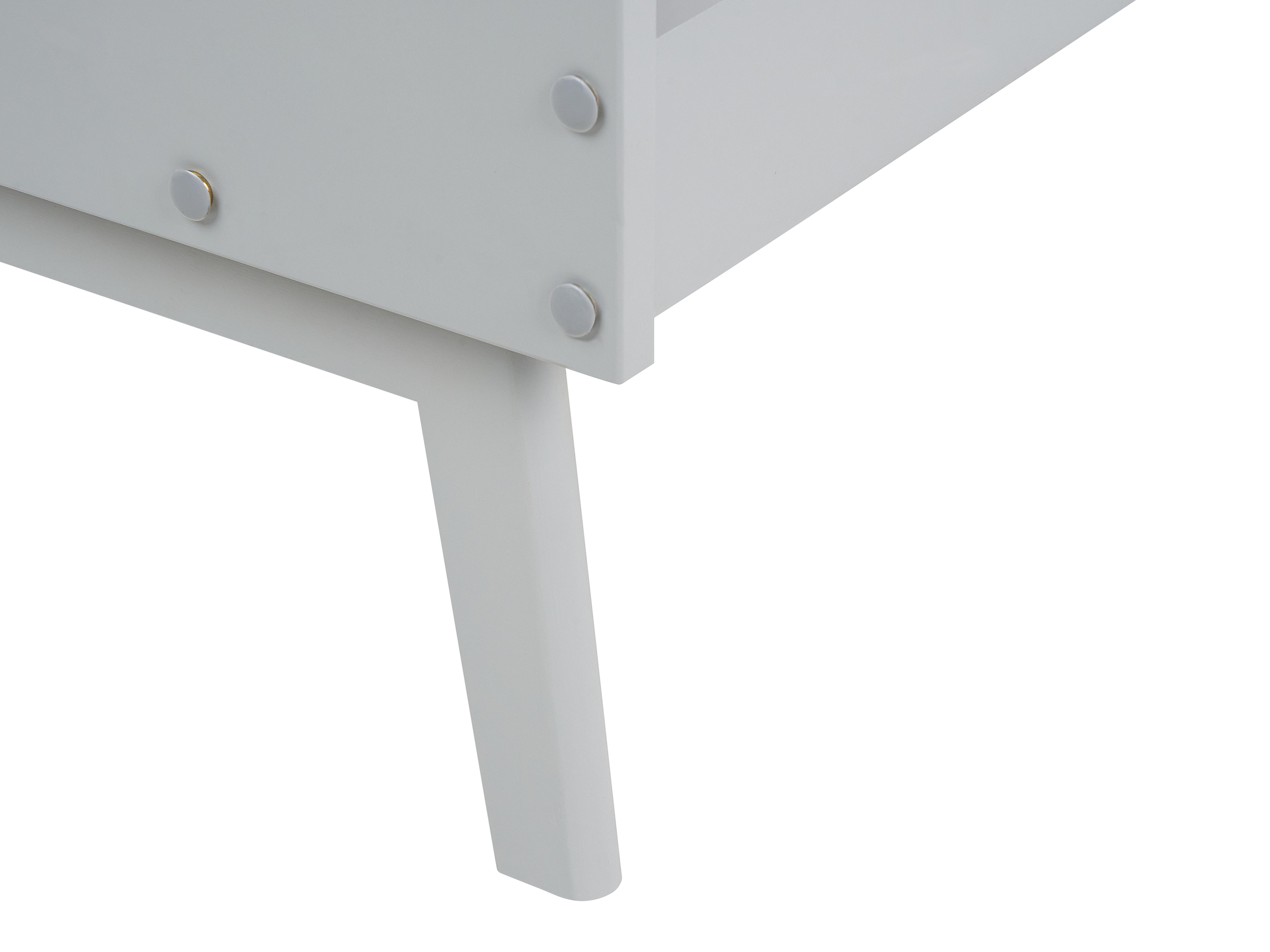 Bed Dennenhout BONNAC 90 x 200 cm Grijs