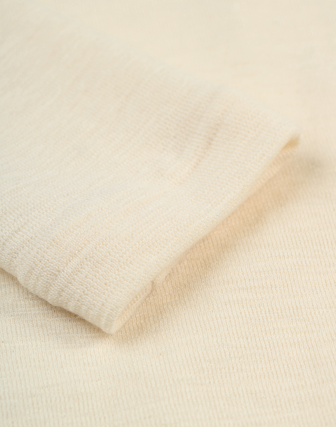 Shirt van merinowol voor dames in Eggnog