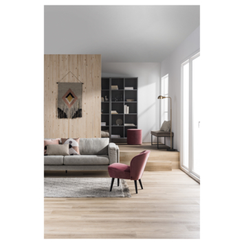 Le Noir & Blanc click PVC Madero rechte stroken naturel eiken houtlook incl. geïntegreerde ondervloer