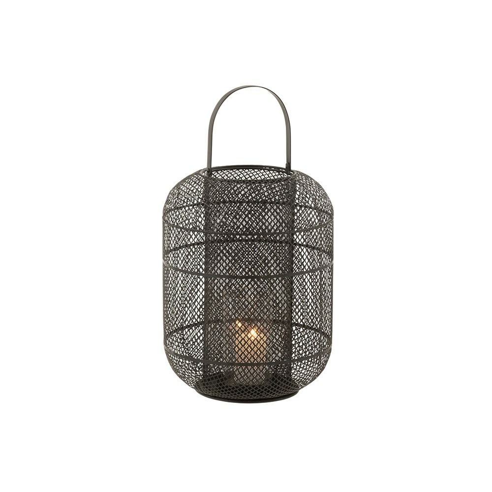 Lanterne donny metal noir