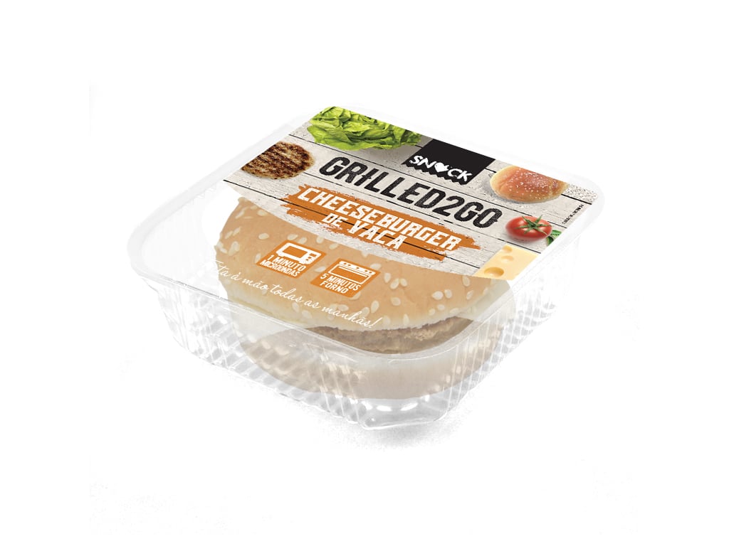 CHEESEBURGER COM CARNE DE VACA GRELHADO SNOCK 100G