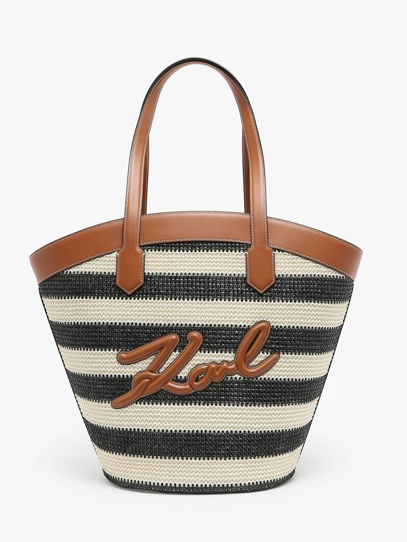 Sac port paule K signature raphia KARL LAGERFELD