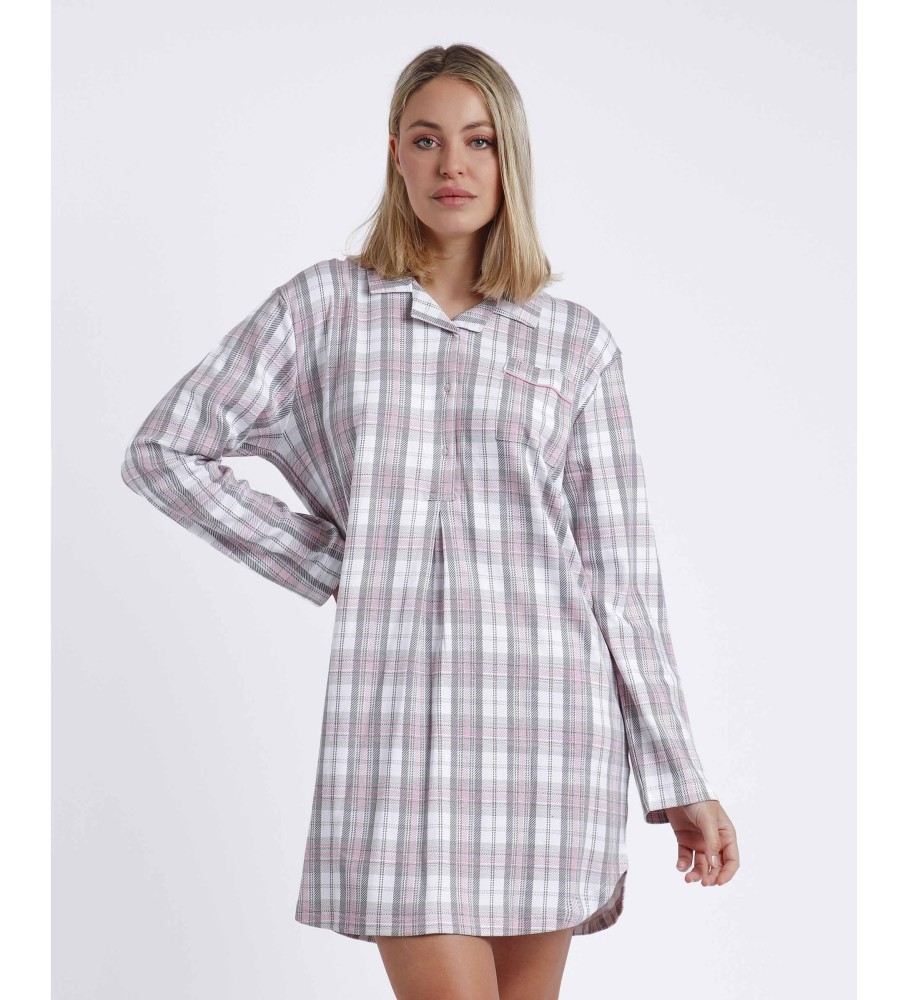 Camisola de manga comprida Admas rosa claro, rosa paraíso.