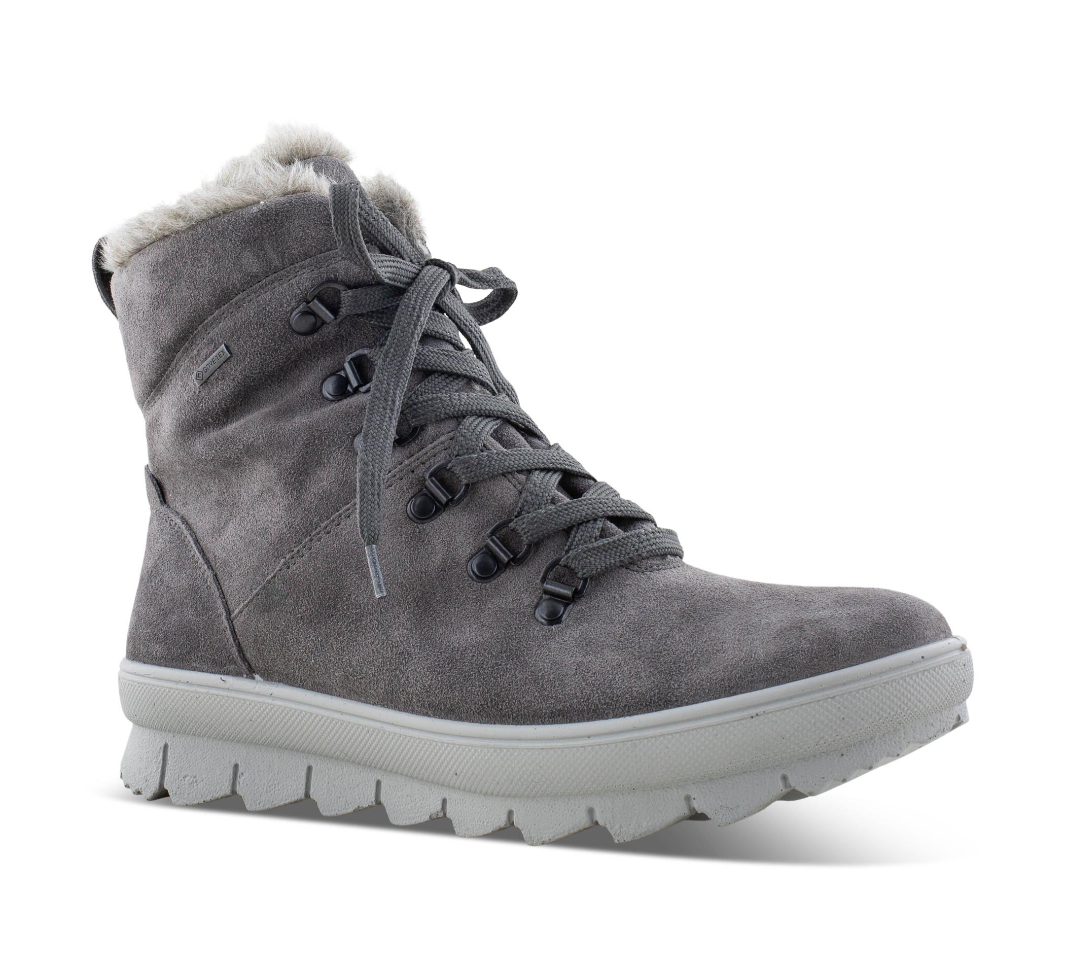 Legero Novara - Schnürstiefel Leder grau