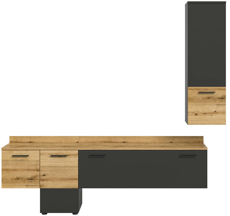 MID.YOU Wohnwand inkl. Licht GOAL