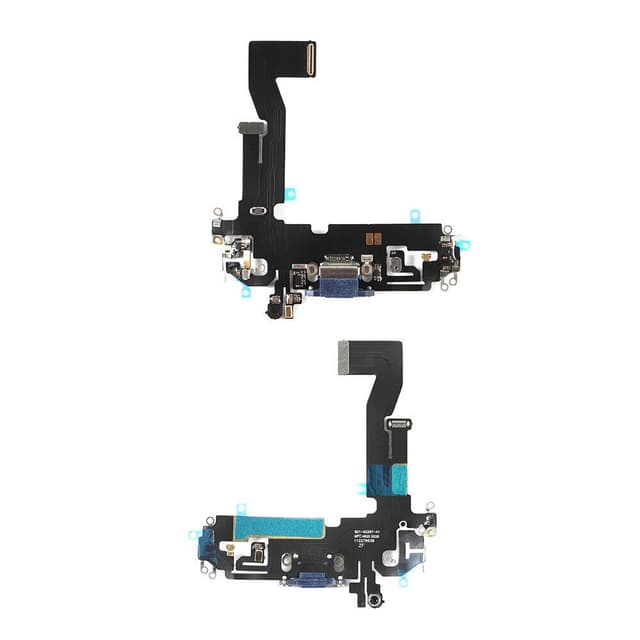 Opladningsstik med flex til iPhone 12 Pro, Blå