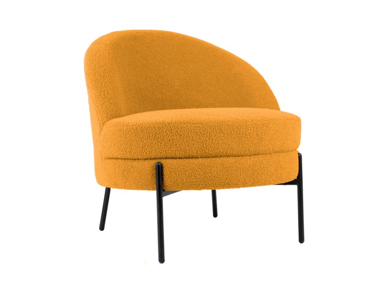 Chair Noble Teddy Curl LM2105BK Black