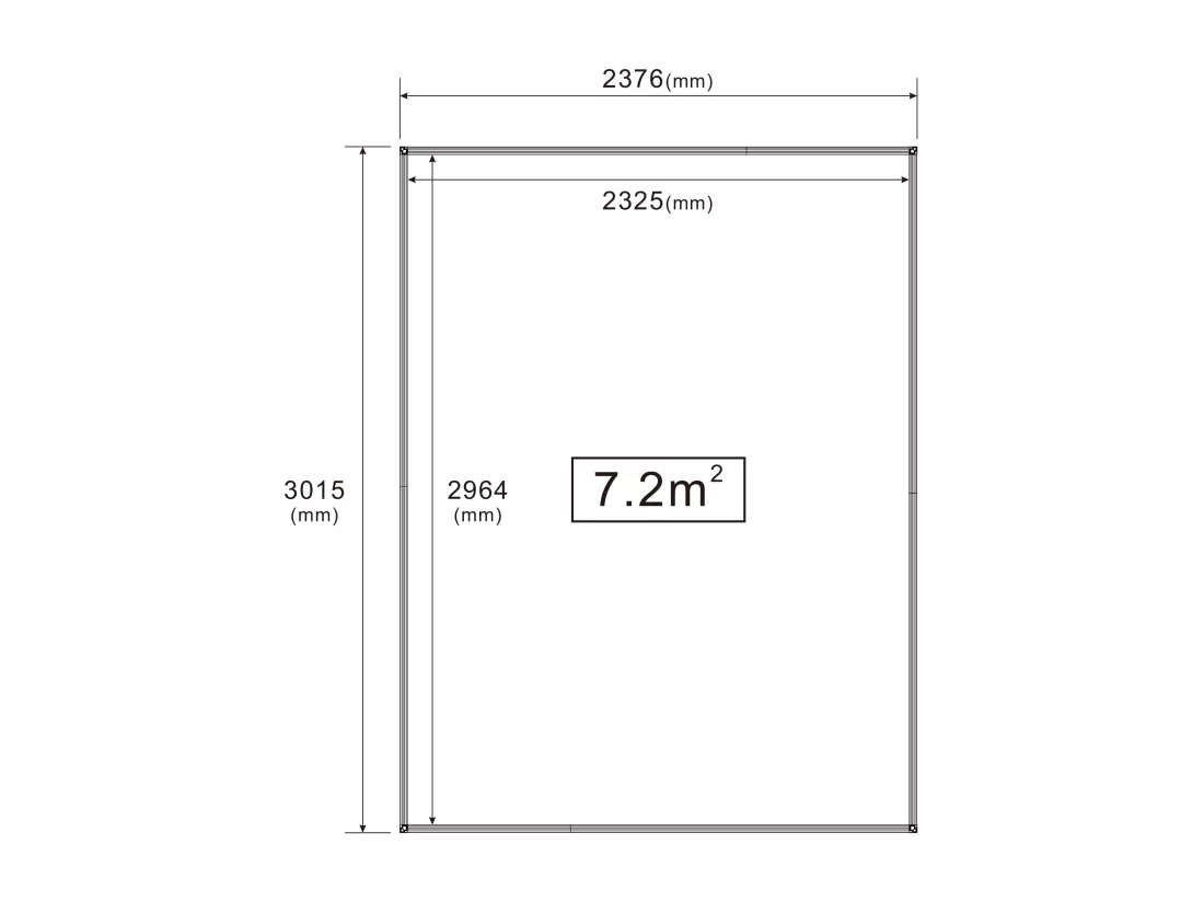 Serre de jardin en polycarbonate et aluminium - 7,48 m² - Vert - ASTELIA