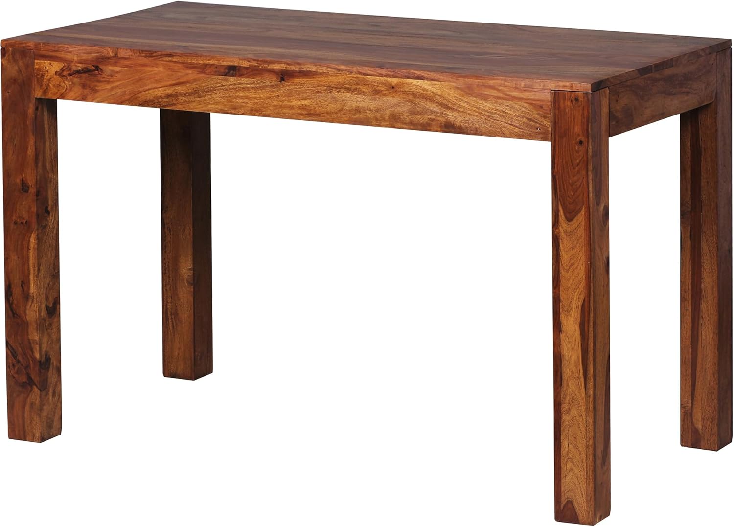 FineBuy Esstisch rechteckig 120 cm Sheesham Massivholz - Design Esszimmertisch für 4-6 Personen - Landhaus Küchentisch - Holztisch Massiv