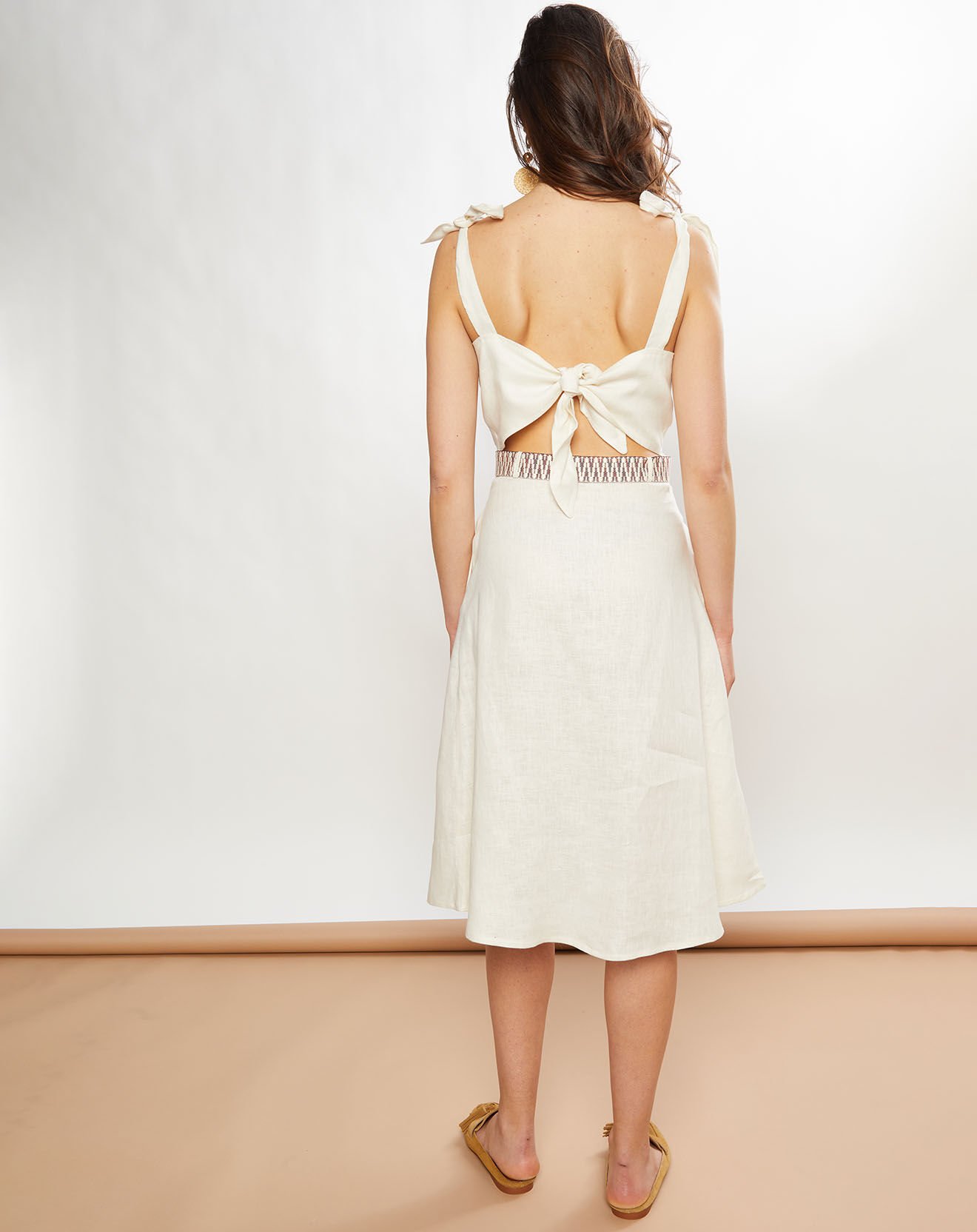 La Petite Francaise Robe 100% Lin Ritchie écrue