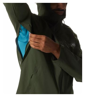 Veste Imperméable Mountain Hardwear New Stretch Ozonic Vert Homme