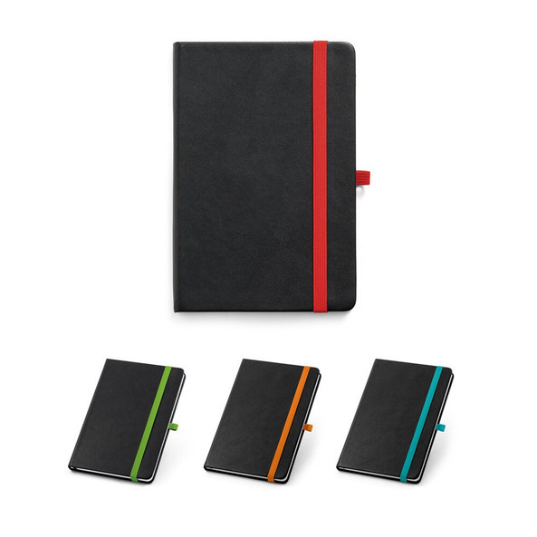hi!dea 93592 - Bloc notes A5 en PU avec pages lignées