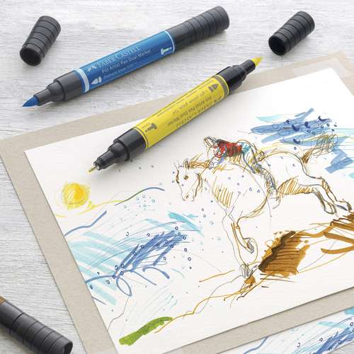 FABER-CASTELL Pitt Artist Pen Dual Marker im Kartonetui