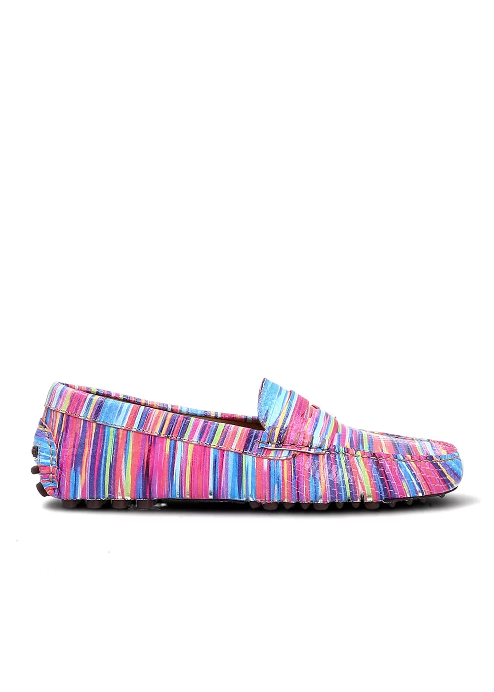MOCASSIN FANCY DRIVER MULTI STRIPES