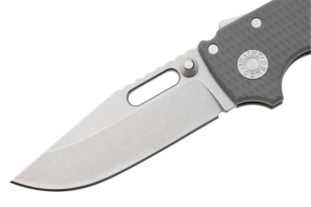 Demko Knives MG AD20S Shark-Lock, MagnaCut Clip Point MGAD20S-MAG-GRY-G10 Grey G10, zakmes