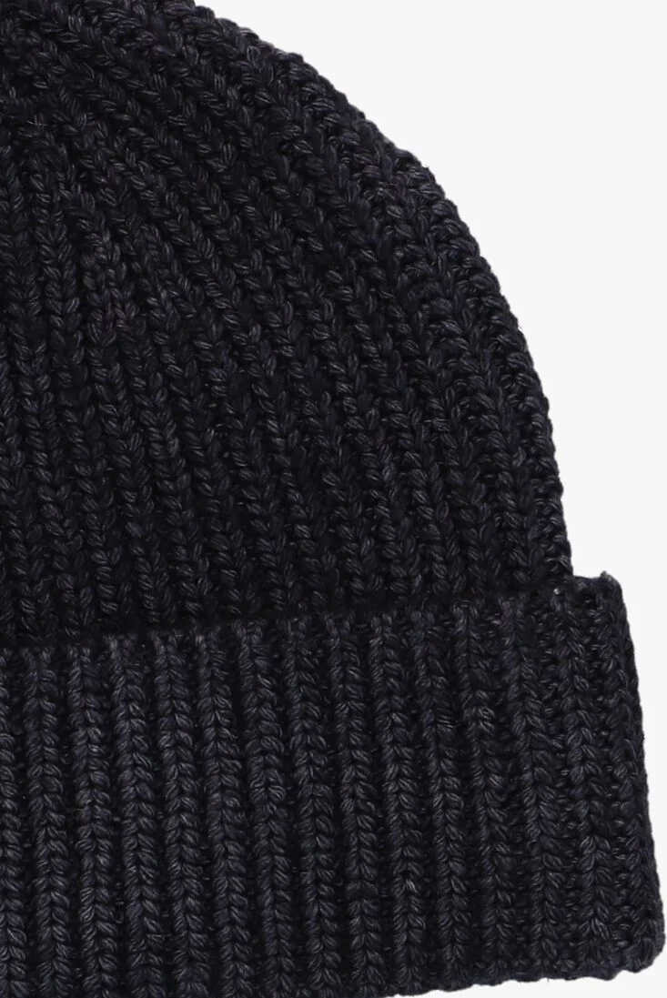 PROFUOMO donkerblauwe profuomo muts hat wool nylon