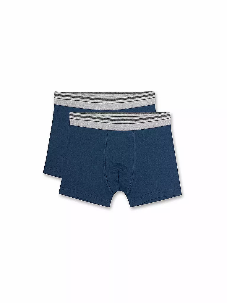 SANETTA Jungen Pants  2er Pkg. WORDING dunkelblau