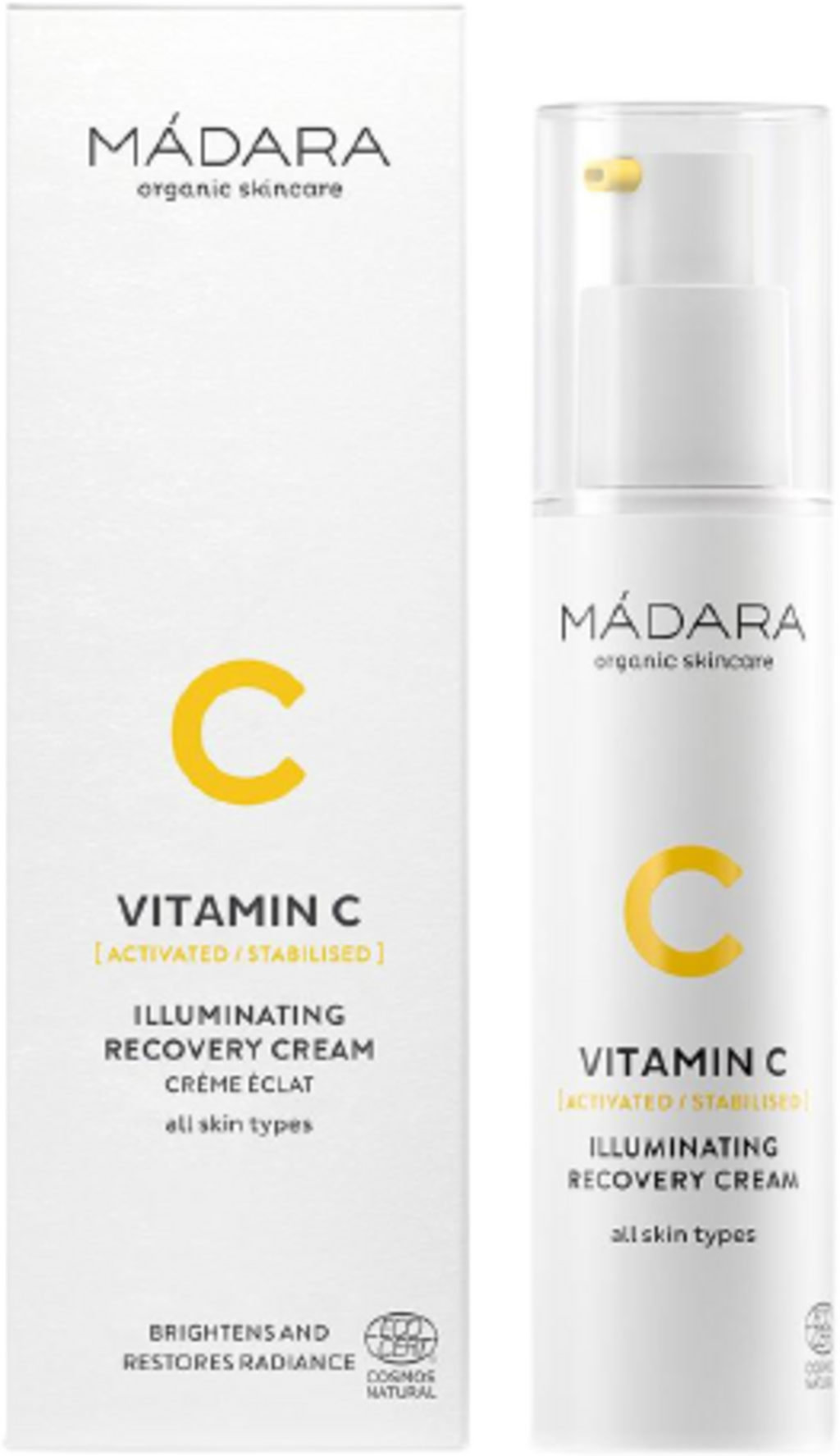 MÁDARA Organic Skincare  VITAMIN C Illuminating Recovery Cream, 50 ml