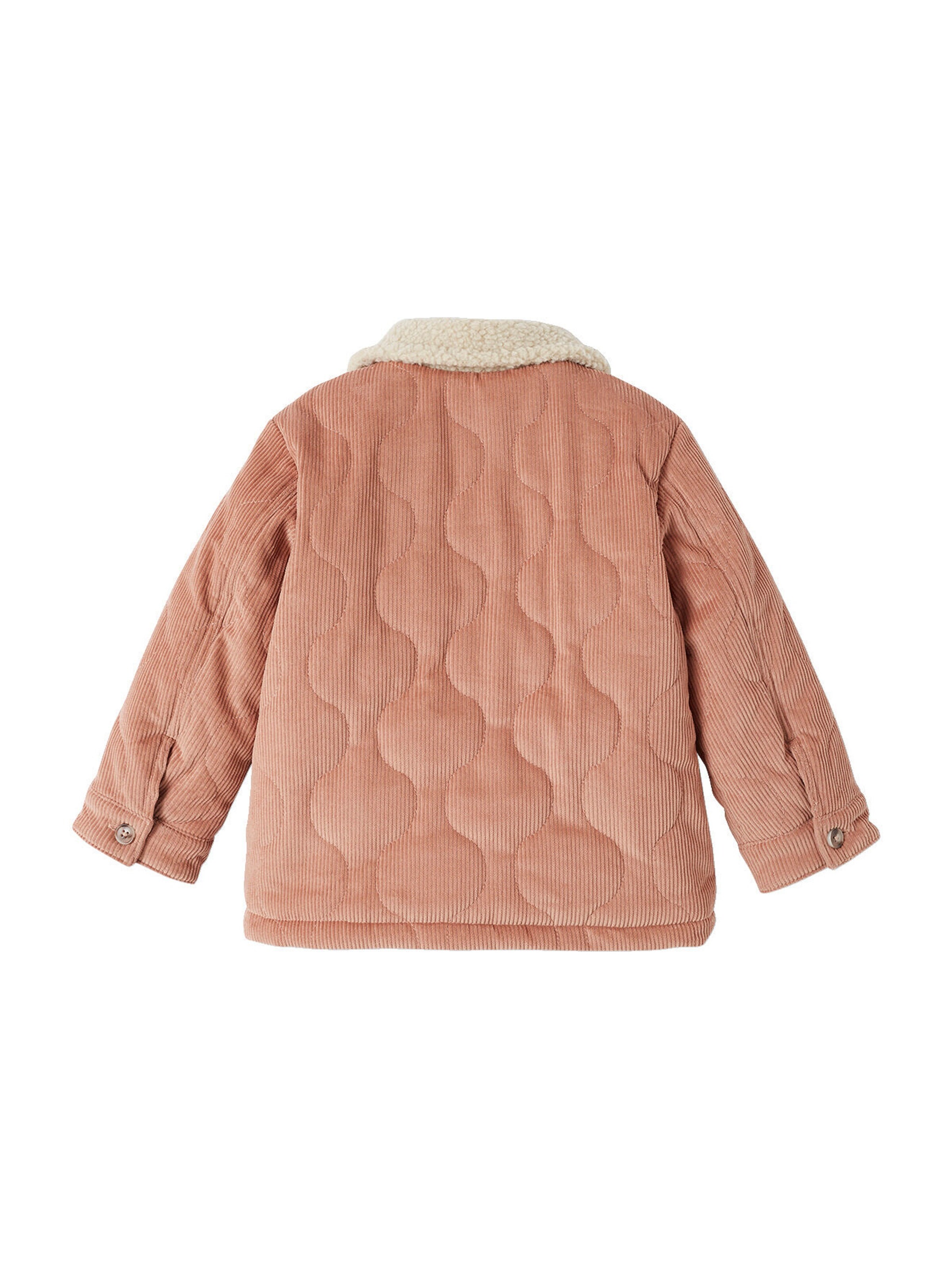 Vertbaudet Mädchen Cordjacke mit Fleecefutter blush