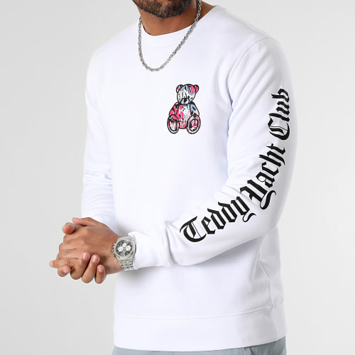 Sweat Crewneck Essentials Art Series Pink Blanc