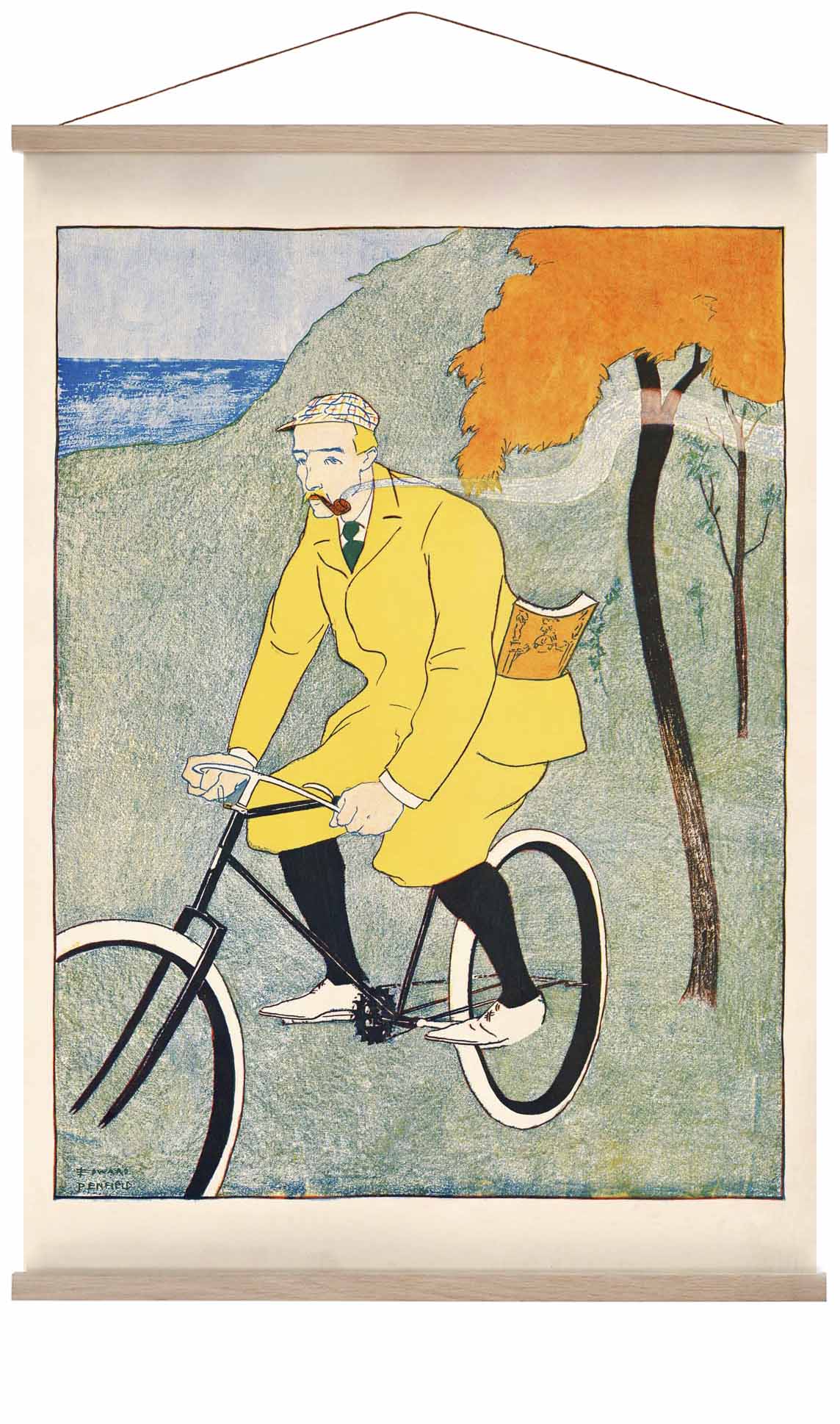 Man Riding Bicycle von Edward Penfield