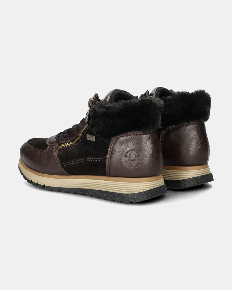 Rieker Hoge sneakers  - zwart