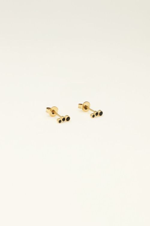 Universe studs met zwarte rondjes