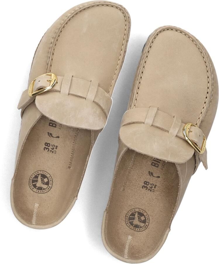 BIRKENSTOCK Instappers Dames Buckley Maat: 39 Materiaal: Suède Kleur: Beige