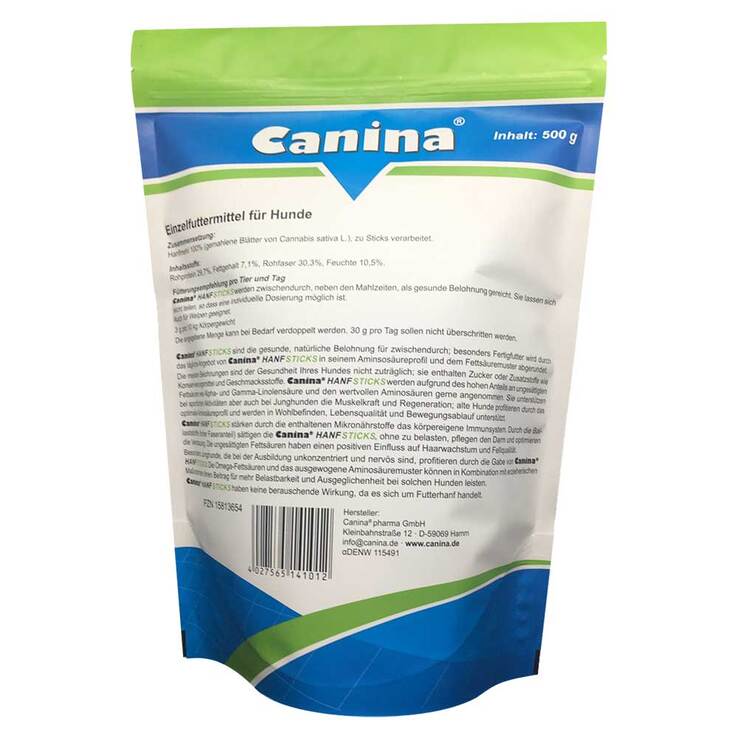 Hanfsticks für Hunde, 500 g