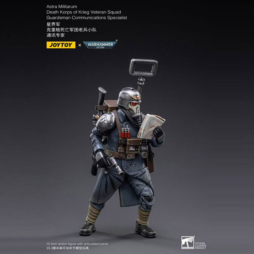 W40K - Figurine Joy Toy : Death Korps of Krieg Communications Specialist