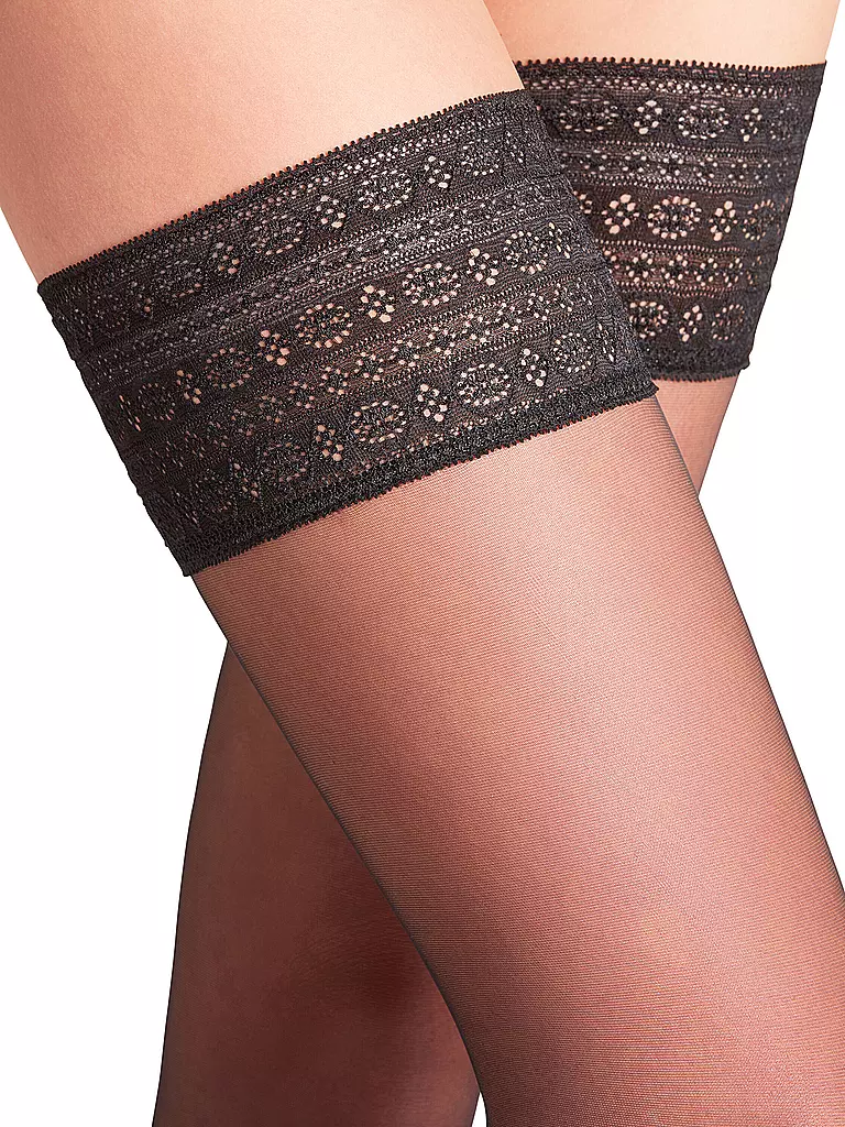 FALKE Strümpfe Stay Ups 15 black schwarz