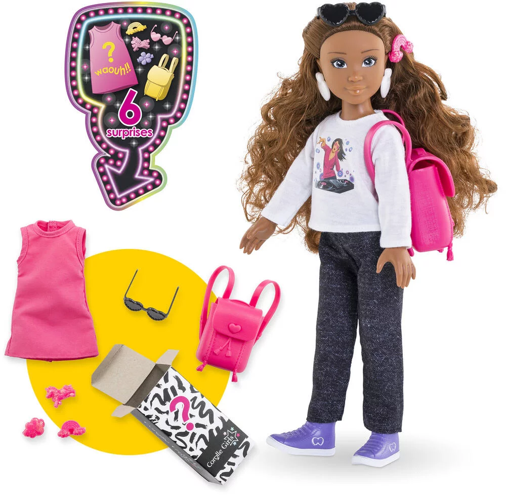 COROLLE GIRLS - POUPEE - COFFRET SHOPPING SURPRISE MELODY -  28 CM