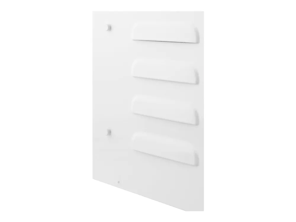 DELTACO - Kabinet - kompakt - låsbar, IP55 - pælmonterbar, vægmonterbar - hvid - 6U