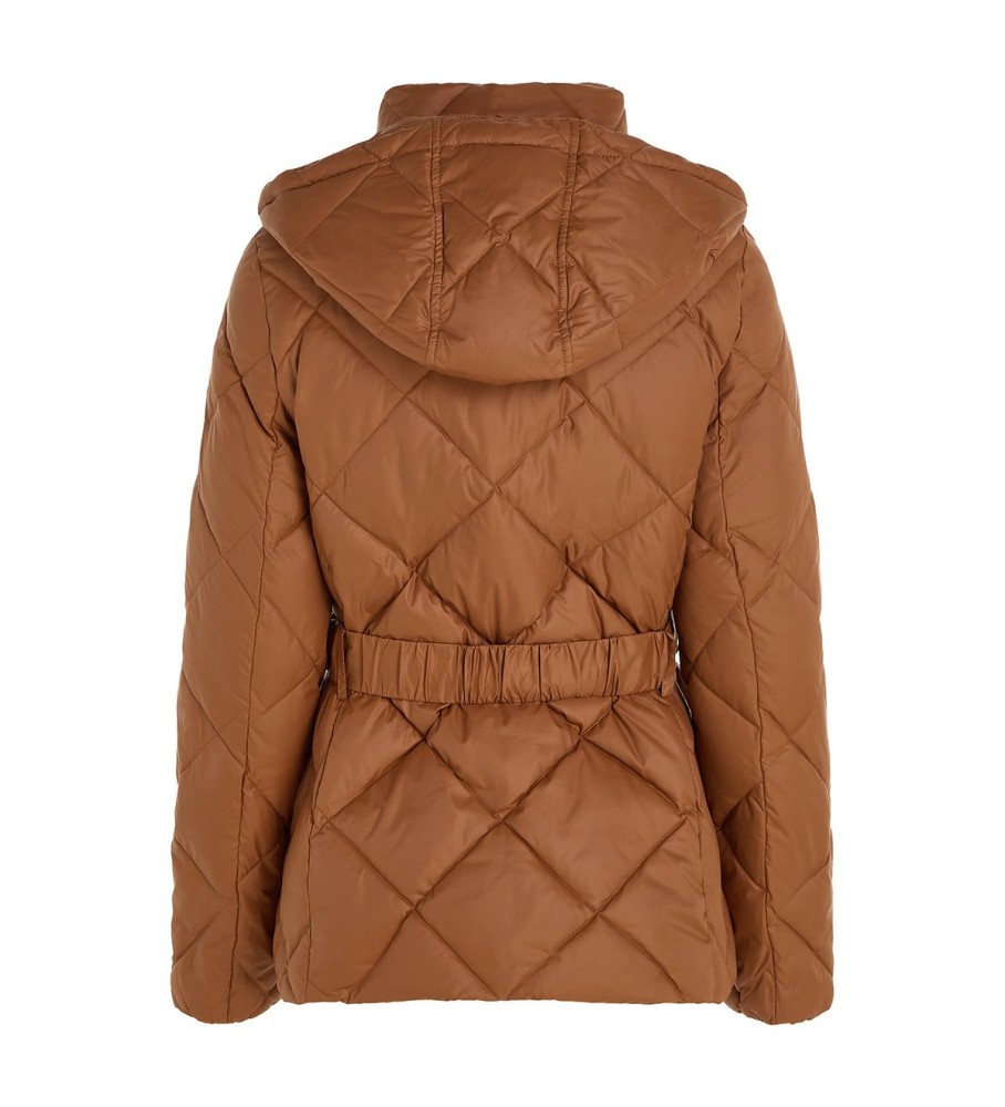 Jaqueta acolchoada Tommy Hilfiger Elevated marrom