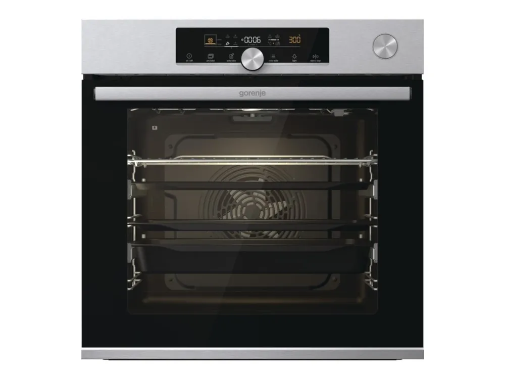 Gorenje Advanced BSA6747A04X - Ovn - med dampfunktion - til indbygning - niche - bredde: 56 cm - dybde: 55 cm - højde: 59 cm - med selv-rengøring - Klasse A  - rustfrit stål
