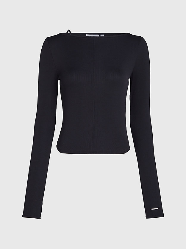 Blusa justa com decote em V