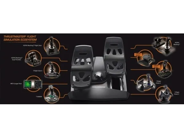ThrustMaster T.16000M FCS Flight Pack - Joystick, speeder og pedaler - kablet - for PC