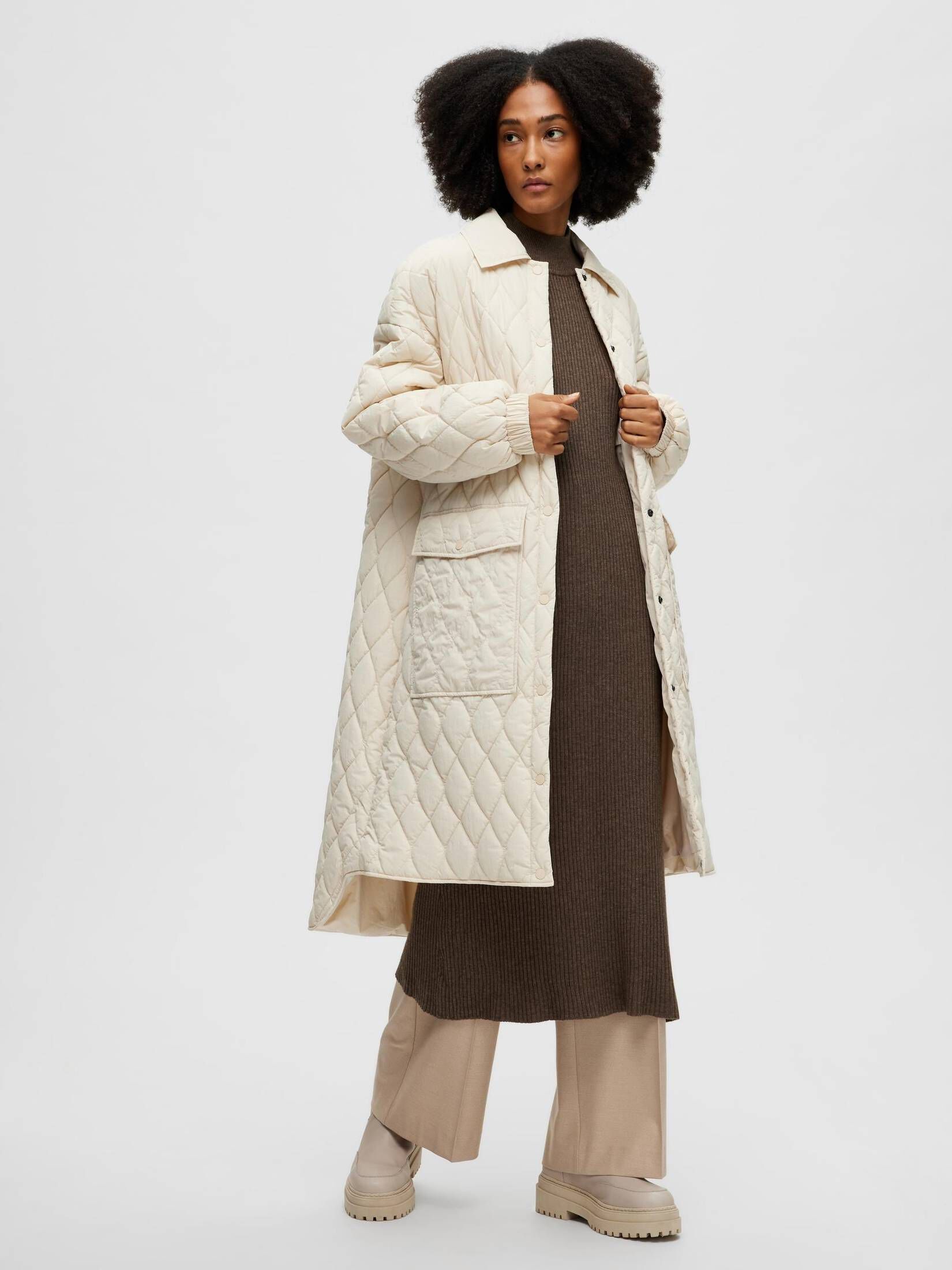 Selected Femme| Damen Steppmantel SLFMIA QUILTED COAT B
