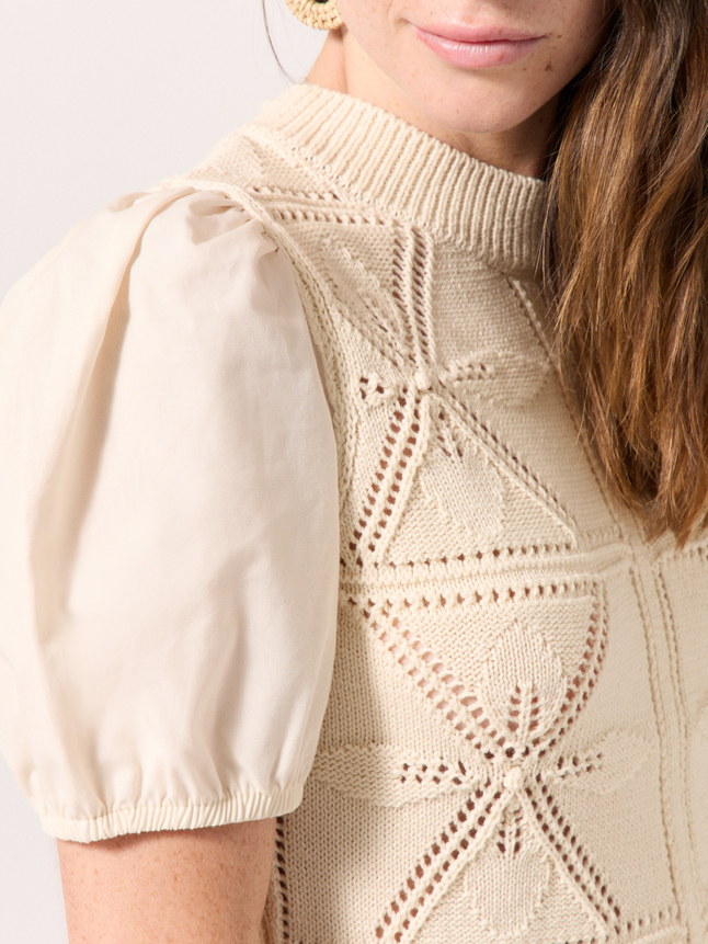 Robe maille ajourée