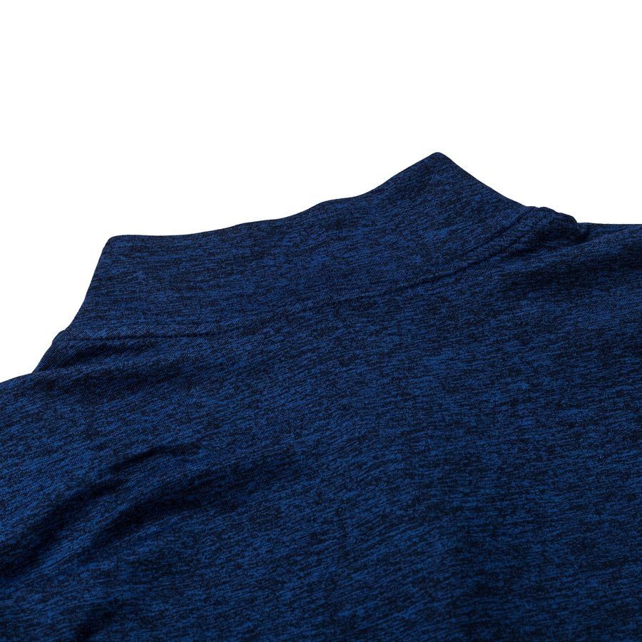 Nike Haut Running 1/2 Zip Dri-FIT Element - Bleu Foncé/Argenté