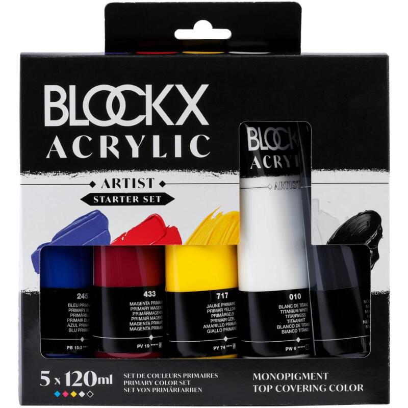 Set acrylique 5 x 120ml - Primaires
