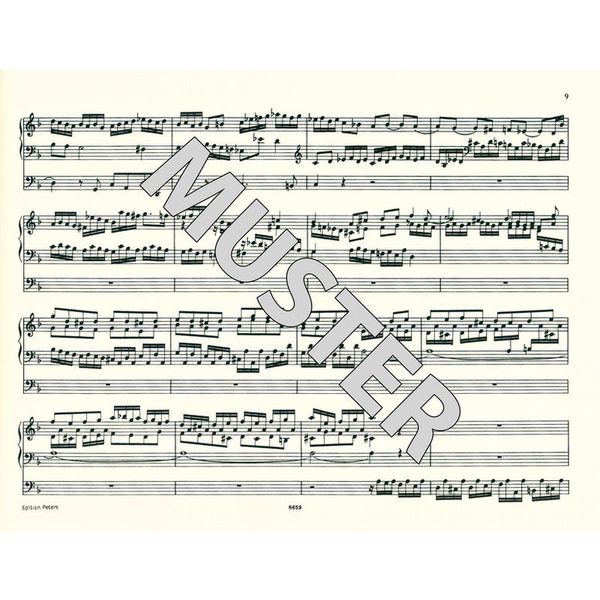 Edition Peters Bach Toccata Und Fuge BWV 565