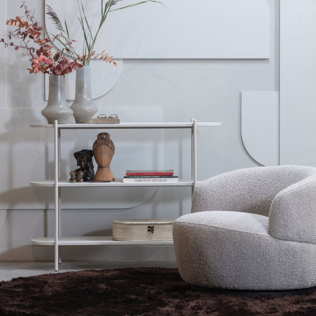 WOOOD   Woolly Draaifauteuil