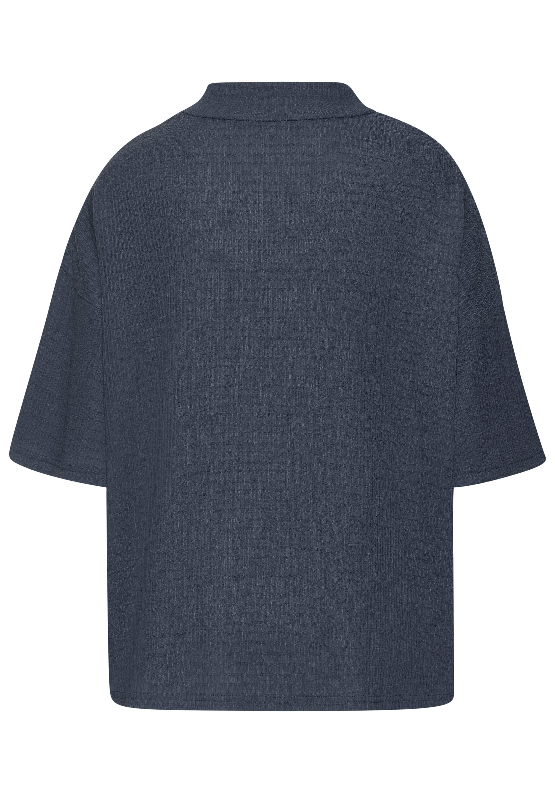 LASCANA Kurzarmshirt »mit Stehkragen«, aus bügelfreier Crêpe-Qualität