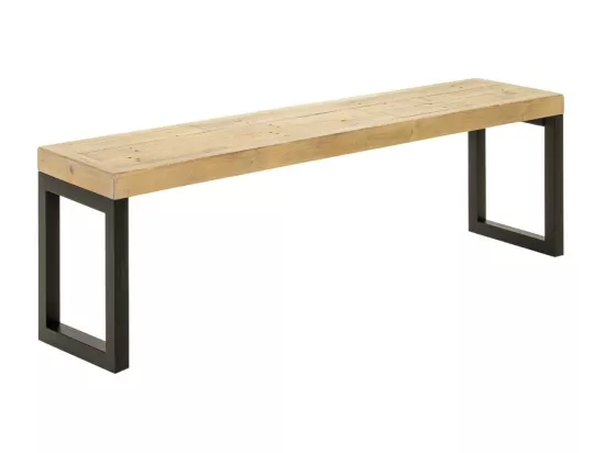 Banc de table en bois recyclé 140 cm AUCKLAND