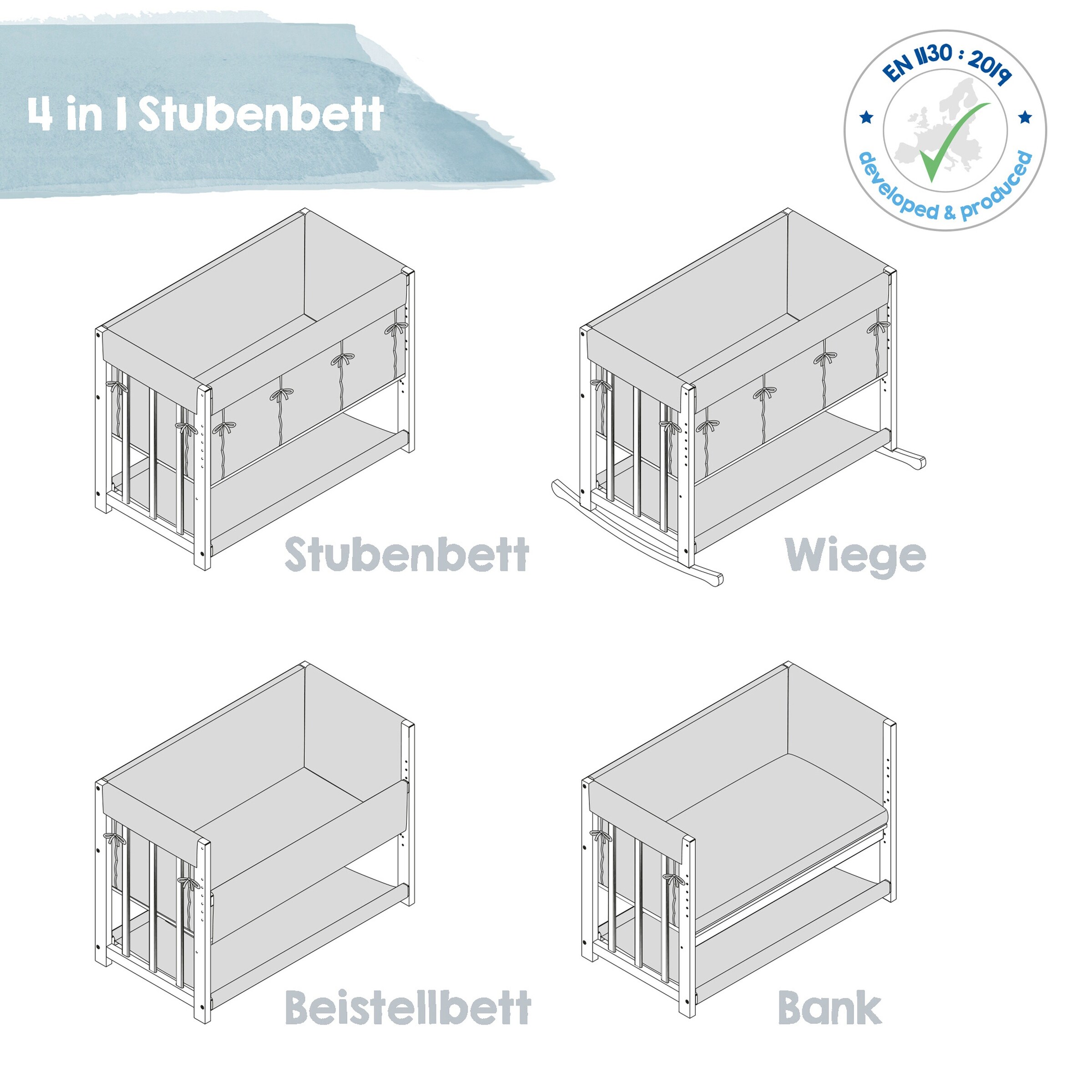 roba Stubenbett 4 in 1 Adam & Eule