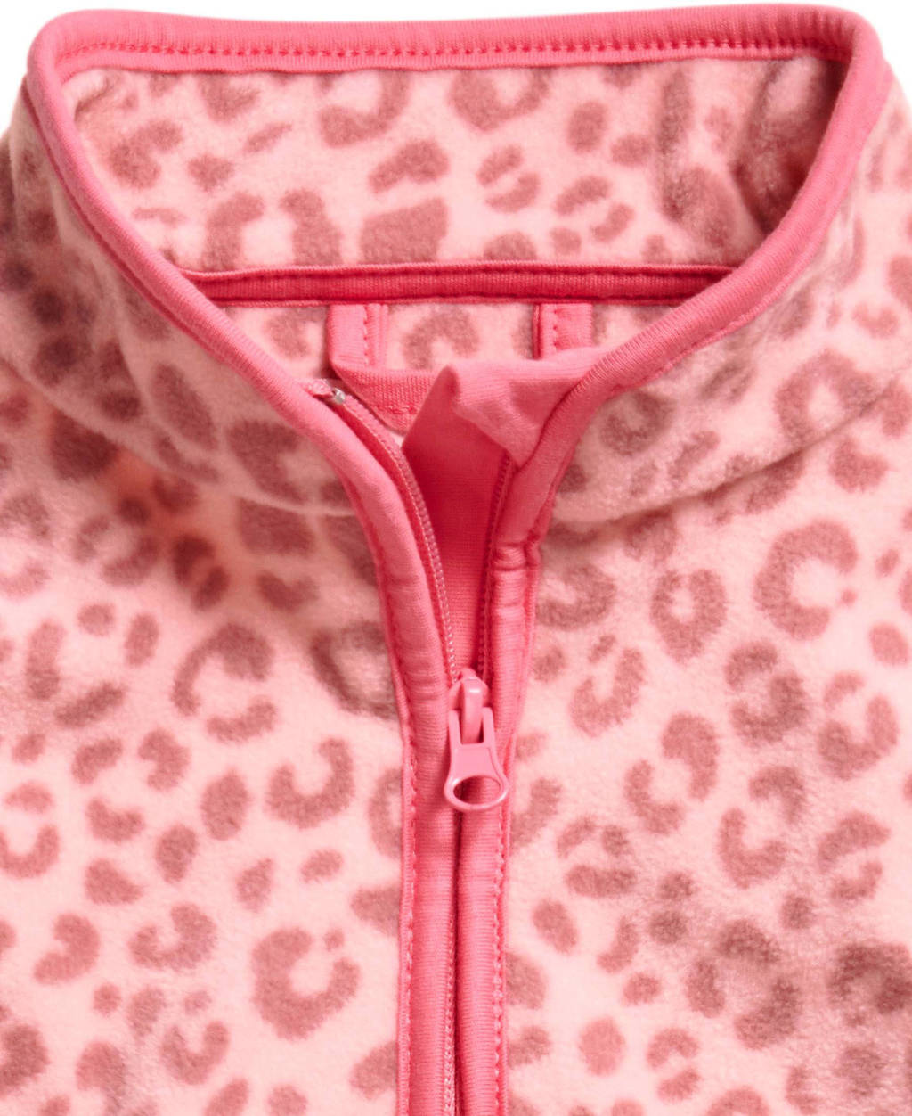 Playshoes fleece vest met all over print roze