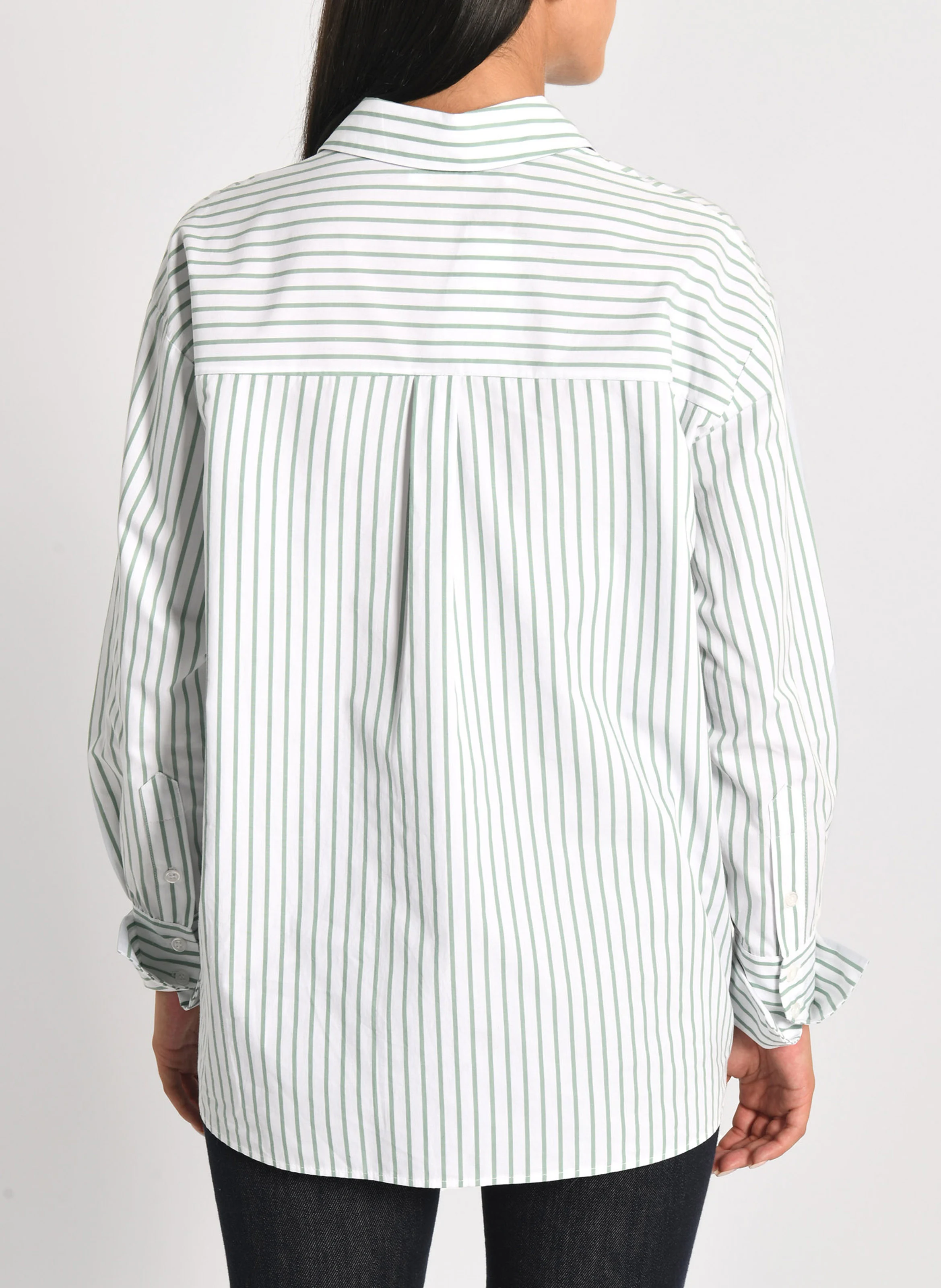 RITA - Chemise oversize col classique en coton | Blanc